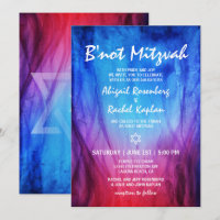 Blue Red Fire Ice | Star of David B'not Mitzvah