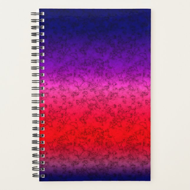Blue-red Ombre Planner (Front)
