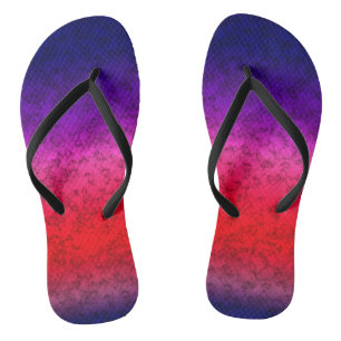 Blue-red Ombre Thongs