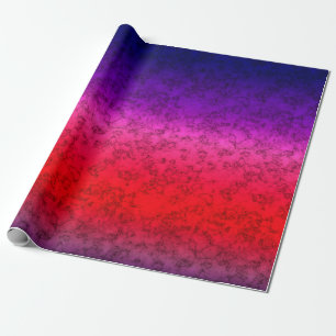 Blue-red Ombre Wrapping Paper