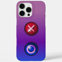 Blue Red Voting Buttons Gradient iPhone 16 Pro Max