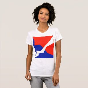Blue Red White Flag Colours T-Shirt