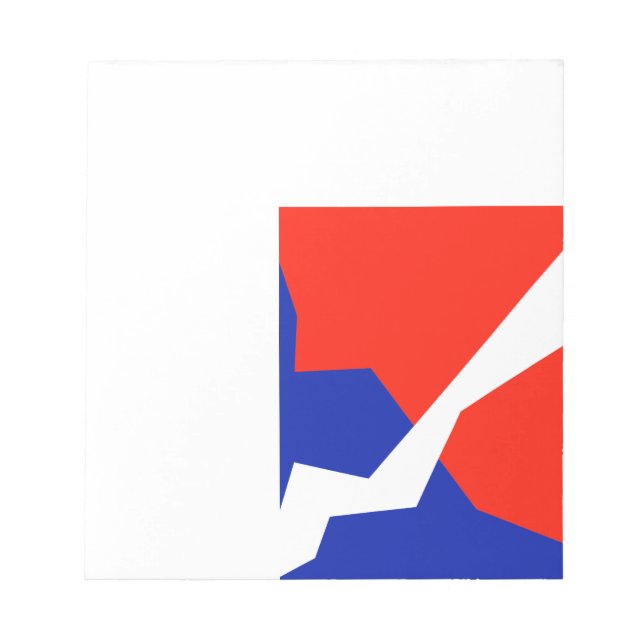 Blue Red White Item Notepad (Front)