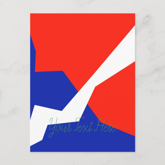 Blue Red White Item Postcard (Front)