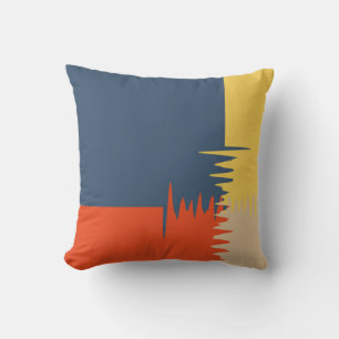 Blue Red Yellow Cream Cushion
