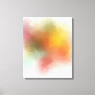 Blue Red Yellow Purple Green Pink Modern Trendy Canvas Print