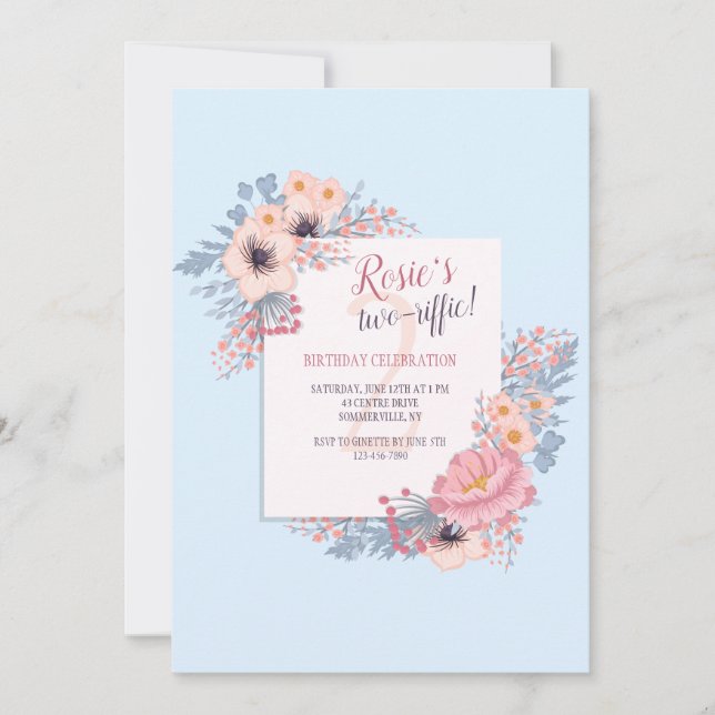 Blue Reflection Invitation (Front)