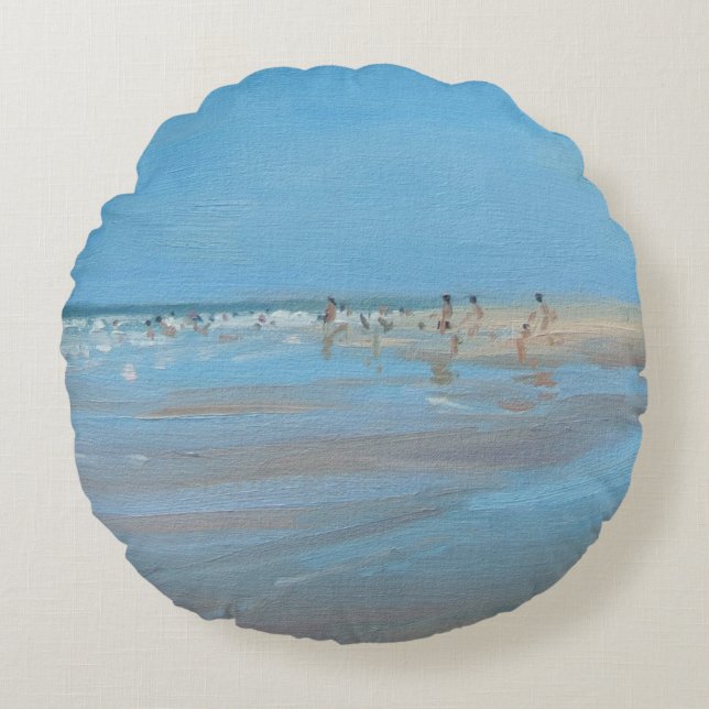 Blue Reflection Montalivet Round Cushion (Front)