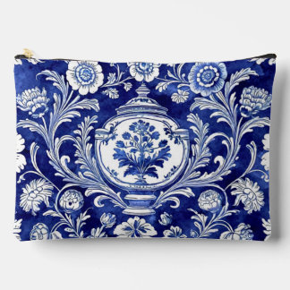 Blue Retro Accessory Pouch