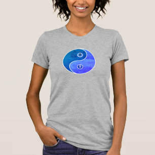 Blue Retro Circle Disc Golf Basket T shirt