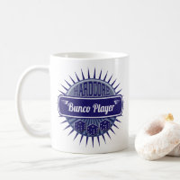 Blue Retro Vintage Hardcore Bunco Player Dice