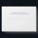 Blue Return Address Bar Mitzvah Envelope<br><div class="desc">Personalise this envelope with your return address on the back flap in a modern serif typography. The envelop opens to a solid navy blue colour. This design goes perfect with my boy Bar Mitzvah or Celtic Cross invitation suite. To see more visit VG Invites on Zazzle.</div>