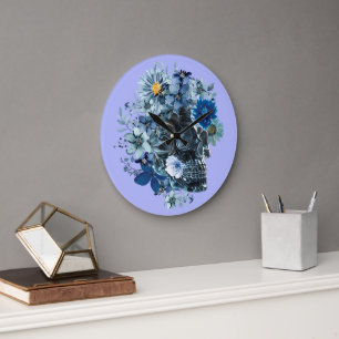 BLUE REVERIE LARGE CLOCK