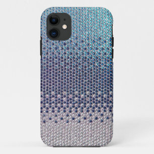 Blue Rhinestone Glitter Bling  iPhone 5 Case