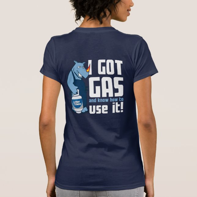 Blue Rhino "I Got Gas" Women's T-Shirt (Back)