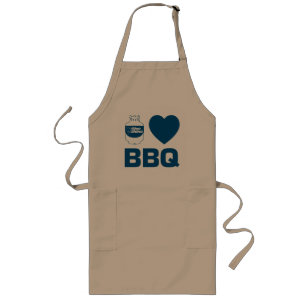Blue Rhino "I Heart BBQ" Long Apron