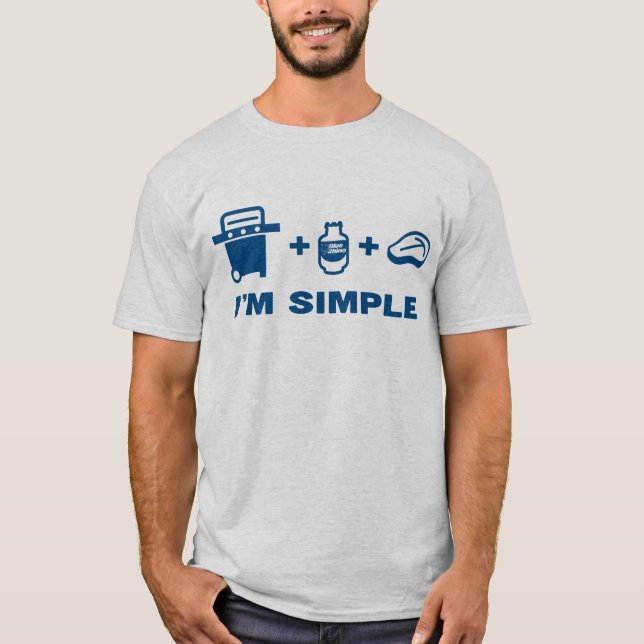 Blue Rhino "I'm Simple" Men's T-Shirt (Front)