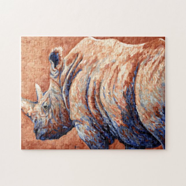 Blue Rhino Jigsaw Puzzle (Horizontal)