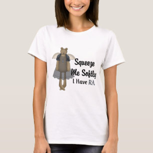 Blue Ribbon Angel Bear :: Squeeze Me Softly. T-Shirt