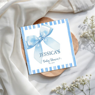 Blue Ribbon Baby Boy Luncheon Welcome Napkin
