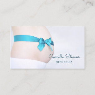 Blue Ribbon Birth Doula Business Card