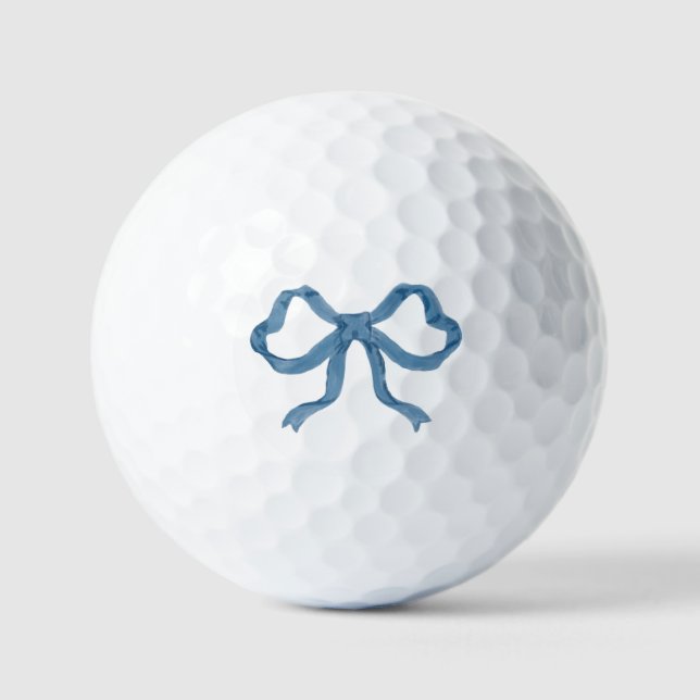 Blue Ribbon Bow Golf Ball (Front)