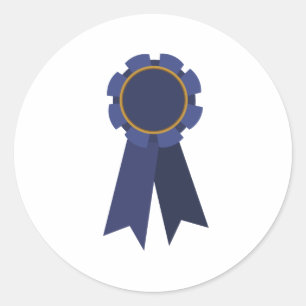 Blue Ribbon Classic Round Sticker