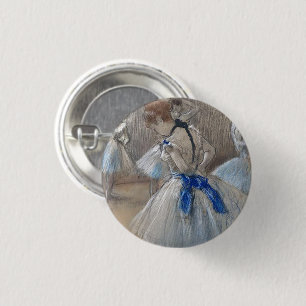 Blue Ribbon Dancer Edgar Degas 3 Cm Round Badge