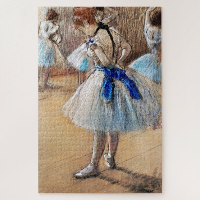 Blue Ribbon Dancer, Edgar Degas Jigsaw Puzzle (Vertical)