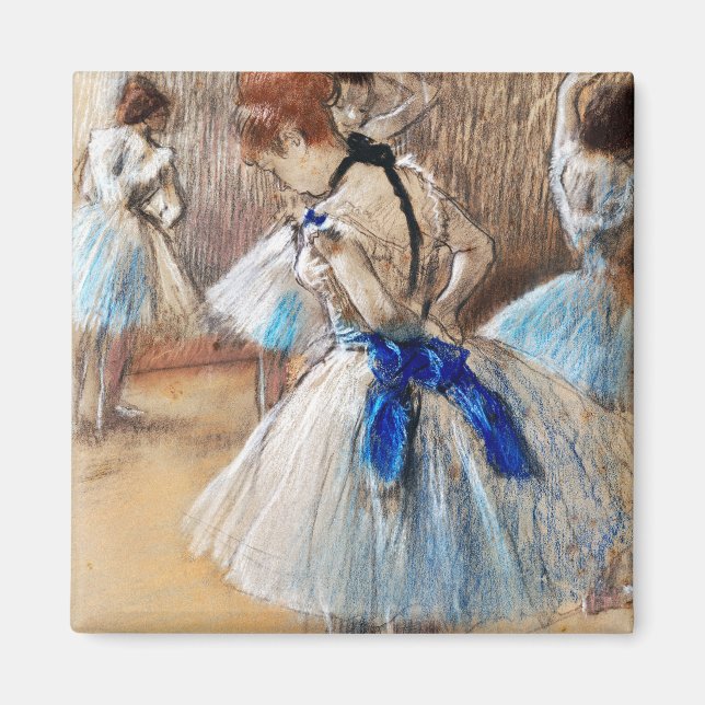 Blue Ribbon Dancer, Edgar Degas Magnet (Front)