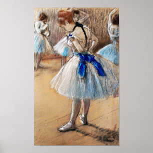 Blue Ribbon Dancer, Edgar Degas Poster