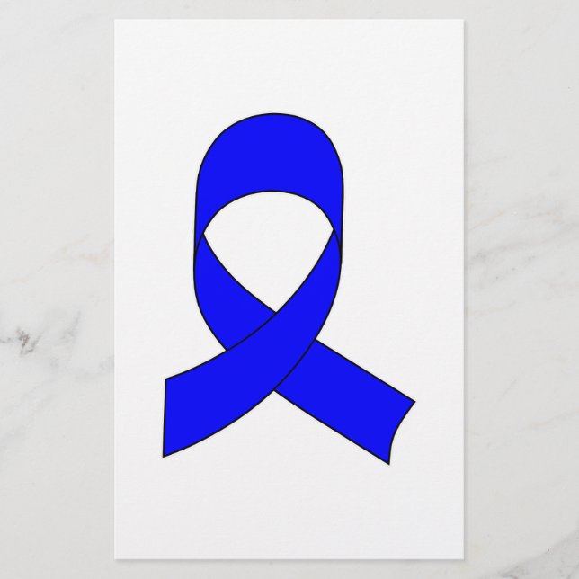 Blue Ribbon Drawing Stationery (Front)