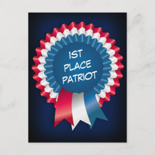 Blue Ribbon Patriot Postcard
