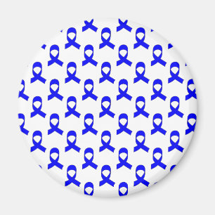 Blue Ribbon Pattern Magnet