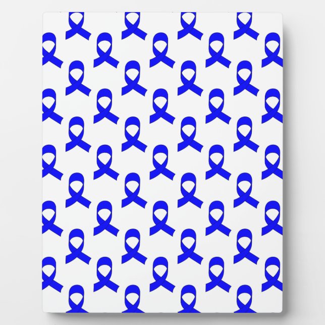 Blue Ribbon Pattern Plaque (Front)