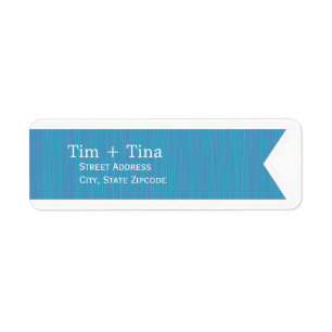 Blue Ribbon Return Address Label