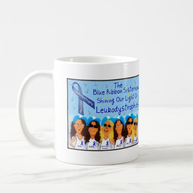 Blue Ribbon Sisterhood Coffee Mug (Left)