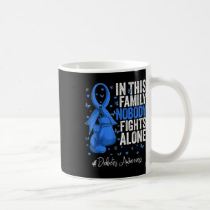 Blue Ribbon Survivor Fighter Diabetes Awareness _1 Coffee Mug