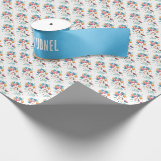 Blue Ribbon Unicorn Birthday Satin Ribbon