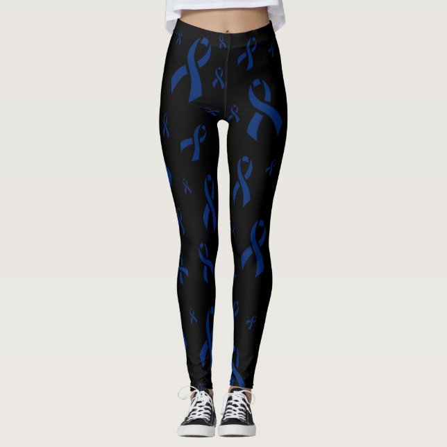 Blue Ribbons...Epstein Barr Leggings (Front)