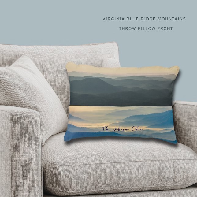 Blue Ridge Dusk to Dawn Virginia Accent Pillow (Creator Uploaded)