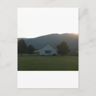 Blue Ridge Farm Sunset Postcard