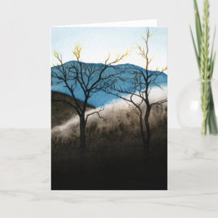 Blue ridge frozen rain holiday card