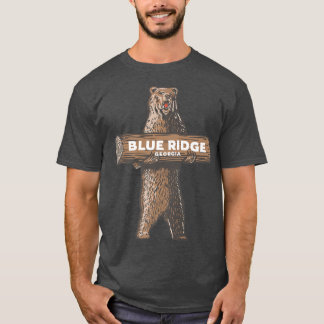 Blue Ridge Georgia GA Growling Bear Vacation Souve T-Shirt