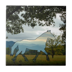 Blue Ridge Horse Ceramic Tile