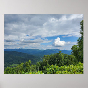 Blue Ridge Mountain Vista  Poster