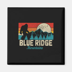 Blue Ridge Mountains Bigfoot Vintage Hiking Hunter Magnet