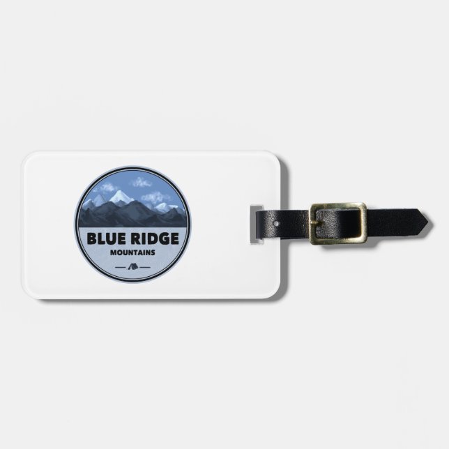  Blue Ridge Mountains Camping Luggage Tag (Front Horizontal)