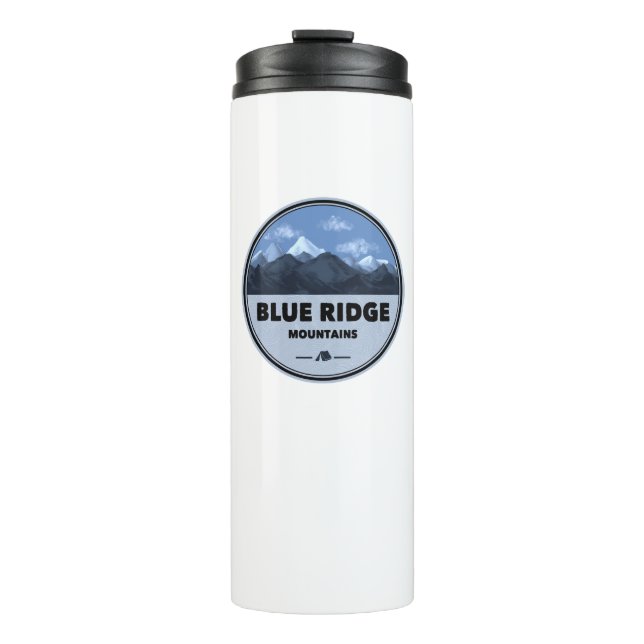 Blue Ridge Mountains Camping Thermal Tumbler (Front)