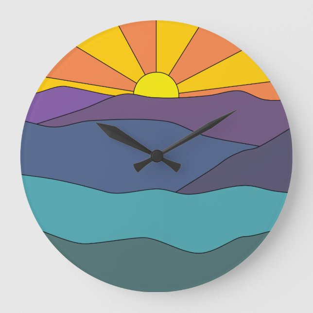 Blue Ridge Mountains Clock (Front)